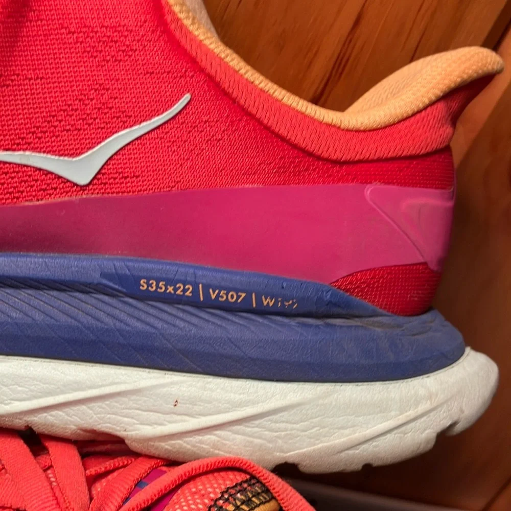 Hoka Women's Red Running Shoes - Picture 8 of 9